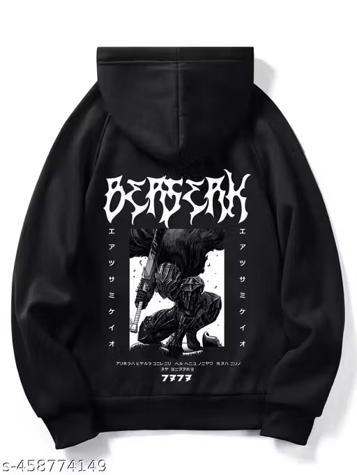 Trendy Hoodie for Men with Anime Print